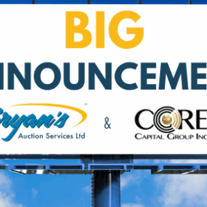 Big Announcement from Bryan's Auctions & Core Capital